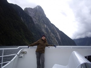 On the cruise in Milford Sound