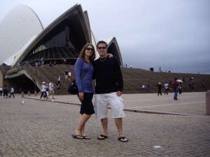 Us in front of the Sydney Opera House