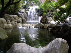 Waterfall in the Chinese Gardens