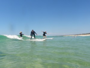 Kenna surfing