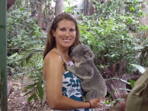 Kenna and a koala