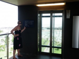 The elevator to get down to the beach lagoon in Darwin
