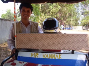 Our chatty tuk-tuk driver, Mr. Vannak
